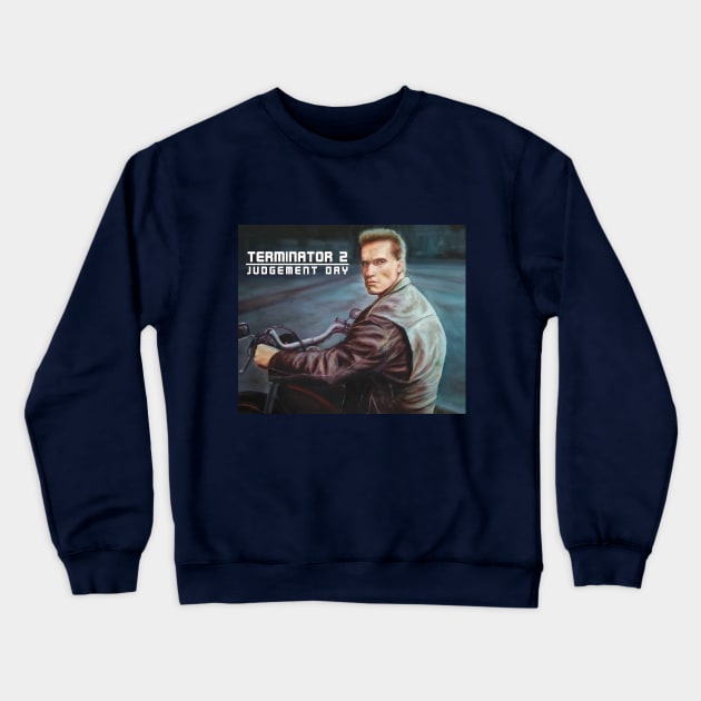 Terminator 2: Judgment Day Print Crewneck Sweatshirt by SPACE ART & NATURE SHIRTS 